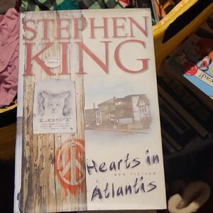 "Hearts in Atlantis" Hardcover Book - White/Cream Cover